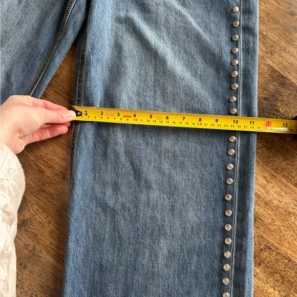 House of Harlow 1960 Blue Flare Jeans with Studs - Picture 10 of 10